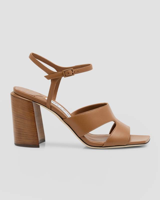 Ellison Leather Ankle-Strap Sandals